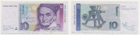Germania - Repubblica Federale (Dal 1949) - 10 Mark 1993 "Carl Friedrich Gauss" - Rif. KP 38c 
n.a.