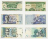 Mauritius - Lotto n.3 Banconote - 10 Rupees 1985 "Port Louis" - Rif. KP 35 - 50 Rupees 1999 "Joseph M. Paturau" - Rif. KP 50a - 100 Rupees 1998 "R. Se...