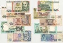 Perù - Lotto n.5 Banconote - 10 Intis 1987 "Ricardo Palma" - Rif. KP 129 - 100 Intis 1986 "Ramon Castilla" - Rif. KP 133 - 500 Intis 1987 "Tupac Amaru...