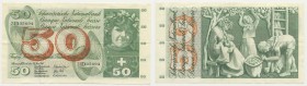 Svizzera - 50 Franchi 1967 D/ "Testa di Fanciulla" R/ "Raccolta delle Mele" - Rif. KP 48m 
n.a.