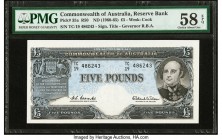 Australia Reserve Bank of Australia 5 Pounds ND (1960-65) Pick 35a R50 PMG Choice About Unc 58 EPQ. 

HID09801242017

© 2020 Heritage Auctions | All R...