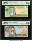 Bahrain Central Bank of Bahrain 10; 20 Dinars 2006 (ND 2008) Pick 28; 29 Two Examples PMG Gem Uncirculated 65 EPQ; Gem Uncirculated 66 EPQ. 

HID09801...