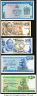World (Botswana, Rhodesia, South Africa, Zimbabwe) Group Lot of 10 Examples About Uncirculated-Crisp uncirculated. The majority of this lot is Crisp U...