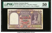 Burma Currency Board 10 Rupees ND (1947) Pick 32 Jhunjhunwalla-Razack 5.15.1 PMG About Uncirculated 50. Staple holes at issue.

HID09801242017

© 2020...