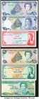 World (Cayman Islands, Eastern Caribbean) Group Lot of 11 Examples About Uncirculated-Crisp Uncirculated. The majority of this lot is Crisp Uncirculat...