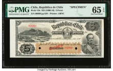 Chile Republica de Chile 5 Pesos ND (1906-16) Pick 19s Specimen PMG Gem Uncirculated 65 EPQ. Two POCs noted.

HID09801242017

© 2020 Heritage Auctions...