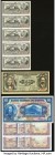 Cuba, Lebanon, Pakistan and More Group Lot of 13 Examples About Uncirculated-Crisp Uncirculated. Staple holes present on the Pakistan notes; corner st...