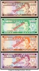 Fiji 1980 Specimen Set of 4 Examples About Uncirculated-Crisp Uncirculated. Pick numbers 76s, 77s, 78s and 79s. POCs present on all examples.

HID0980...