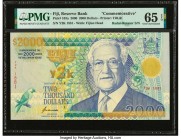 Radar-Rotator Serial Fiji Reserve Bank of Fiji 2000 Dollars 2000 Pick 103a Commemorative PMG Gem Uncirculated 65 EPQ. 

HID09801242017

© 2020 Heritag...