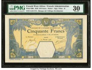 French West Africa Banque de l'Afrique Occidentale 50 Francs 11.2.1926 Pick 9Bb PMG Very Fine 30. 

HID09801242017

© 2020 Heritage Auctions | All Rig...