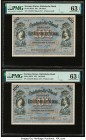 German States Bank of Saxony 100 Mark 1911 Pick S952b Two Consecutive Examples PMG Choice Uncirculated 63 EPQ(2). 

HID09801242017

© 2020 Heritage Au...
