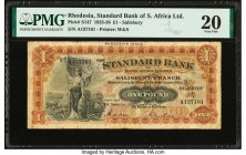 Rhodesia Standard Bank of South Africa 1 Pound 1925-38 Pick S147 PMG Very Fine 20. 

HID09801242017

© 2020 Heritage Auctions | All Rights Reserved
