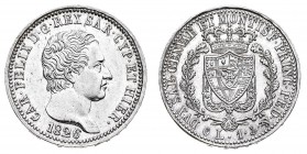 Regno di Sardegna
Carlo Felice (1821-1831)
1 Lira 1826 - Zecca: Genova - Diritto: effigie del Re a destra - Rovescio: stemma completo di casa Savoia...