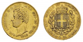 Regno di Sardegna
Carlo Alberto (1831-1849)
20 Lire 1832 - Zecca: Torino - Diritto: effigie del Re a sinistra - Rovescio: stemma di Casa Savoia coro...