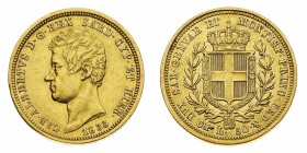 Regno di Sardegna
Carlo Alberto (1831-1849)
50 Lire 1833 - Zecca: Torino - Diritto: effigie del Re a sinistra - Rovescio: stemma di Casa Savoia coro...
