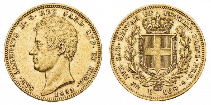 Regno di Sardegna
Carlo Alberto (1831-1849)
100 Lire 1832 - Zecca: Genova - Di...