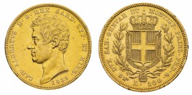 Regno di Sardegna
Carlo Alberto (1831-1849)
100 Lire 1835 - Zecca: Torino - Diritto: effigie del Re a sinistra - Rovescio: stemma di Casa Savoia cor...