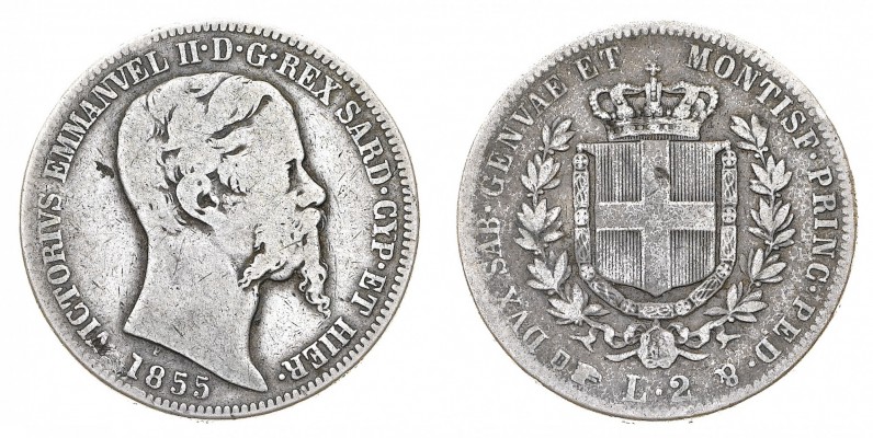 Regno di Sardegna
Vittorio Emanuele II (1849-1861)
2 Lire 1850 - Zecca: Genova...