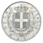 Regno d'Italia
Vittorio Emanuele II (1861-1878)
5 Lire 1870 - Zecca: Roma - Diritto: effigie del Re a destra - Rovescio: stemma di Casa Savoia coron...