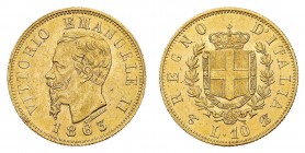Regno d'Italia
Vittorio Emanuele II (1861-1878)
Insieme di 3 esemplari da 10 Lire - Zecca: Torino - Sono presenti il 1863 (2) e il 1865 (1) - Alta q...