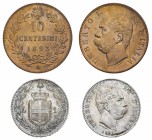 Regno d'Italia
Umberto I (1878-1900)
Insieme comprendente n. 6 esemplari di Lira e n. 25 esemplari da 10 Centesimi - Alcuni esemplari puliti, ma qua...