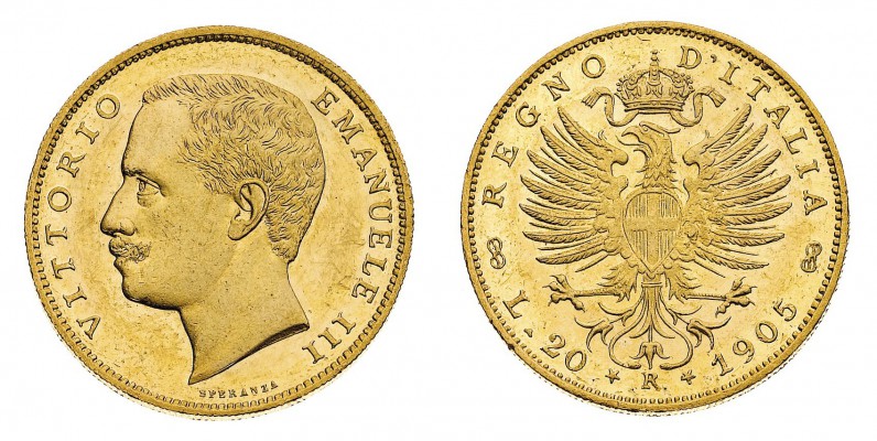 Regno d'Italia
Vittorio Emanuele III (1900-1946)
20 Lire Aquila Sabauda 1905 -...