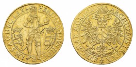 Europa
Boemia
Boemia - Ferdinando II d'Asburgo Imperatore (1619-1637) - 10 Ducati 1621 - Zecca: Praga - Diritto: l'Imperatore a figura intera stante...