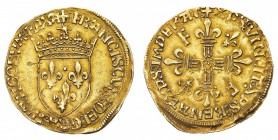 Europa
Francia
Francesco I (1515-1547) - Scudo d'oro "au soleil" - Zecca: Limoges - Diritto: stemma di Francia coronato e sormontato da un piccolo s...