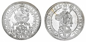Europa
Germania
Salzburg - Johann Ernst (1687-1709) - Diritto: la Vergine con il Bambino; in basso stemma sormontato da cappello cardinalizio - Rove...