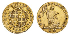 Europa
Malta
Emmanuel Pinto (1741-1773) - 10 Scudi 1762 - Diritto: stemma in cartella ornata e coronata - Rovescio: San Giovanni stante di fronte ti...