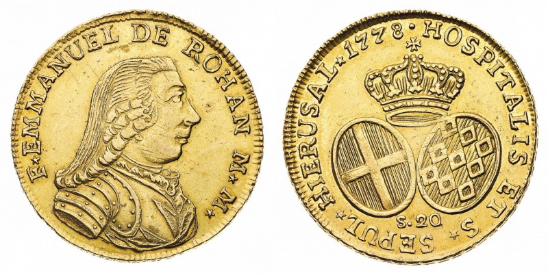 Europa
Malta
Emmanuel de Rohan (1775-1797) - 20 Scudi 1778 - Diritto: busto co...