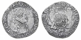 Europa
Paesi Bassi
Paesi Bassi Spagnoli - Filippo IV (1621-1665) - Ducatone 1657 - Diritto: busto di Filippo IV a destra - Rovescio: stemma coronato...