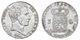 Europa
Paesi Bassi
Regno d'Olanda - Willem I (1815-1840) - 3 Gulden 1824 - Zecca: Utrecht - Diritto: effigie di Willem a destra - Rovescio: stemma c...
