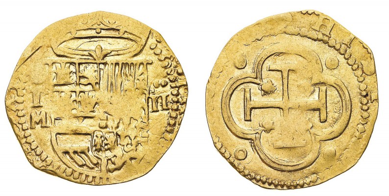 Europa
Spagna
Filippo II di Spagna (1556-1598) - 2 Escudos s.d. con sigla M de...