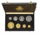Oltremare
Guinea
Repubblica (dal 1958) - Serie completa di 8 valori (100, 200, 250, 500 Franchi in argento e 1.000, 2.000, 5.000 e 10.000 Franchi in...