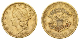 Oltremare
Stati Uniti d'America
20 Dollari "Coronet Head" 1861 - Zecca: Filadelfia (Friedb. n. 169)
