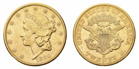 Oltremare
Stati Uniti d'America
20 Dollari "Coronet Head" 1860 - Zecca: San Francisco (Friedb. n. 172)