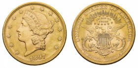 Oltremare
Stati Uniti d'America
20 Dollari "Coronet Head" 1897 - Zecca: San Francisco (Friedb. n. 178)