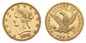 Oltremare
Stati Uniti d'America
10 Dollari "Coronet Head" 1878 - Zecca: Filadelfia (Friedb. n. 158)