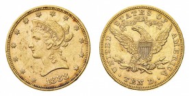 Oltremare
Stati Uniti d'America
10 Dollari "Coronet Head" 1888 - Zecca: Filadelfia (Friedb. n. 158)