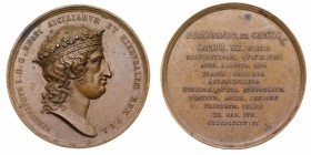 Medaglie
Medaglie Italiane
Regno delle Due Sicilie - Ferdinando I di Borbone (1816-1825) - Medaglia 1822 per la visita del Re di Spagna Carlo IV di ...
