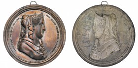 Medaglie
Medaglie Italiane
Regno delle Due Sicilie - Ferdinando II di Borbone (1830-1859) - Placca uniface della medaglia 1853 "di restituzione" all...