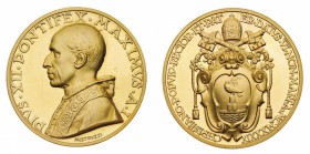 Medaglie
Città del Vaticano
Pio XII (1939-1958) - Medaglia annuale Anno I - Diametro mm. 44 - gr. 57,24 - Opus Aurelio Mistruzzi - Molto rara, solo ...