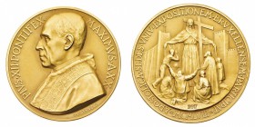 Medaglie
Città del Vaticano
Pio XII (1939-1958) - Medaglia straordinaria "Padiglione Vaticano a Bruxelles" Anno XX - Diametro mm. 44 - gr. 60,43 - O...