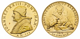 Medaglie
Città del Vaticano
Giovanni XXIII (1958-1963) - Medaglia annuale Anno III - Diametro mm. 44 - gr. 65,85 - Opus Pietro Giampaoli - Molto rar...