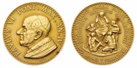 Medaglie
Città del Vaticano
Paolo VI (1963-1978) - Medaglia annuale Anno IV - Diametro mm. 44 - gr. 63,83 - Opus Luciano Minguzzi - Non comune (Bart...