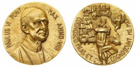 Medaglie
Città del Vaticano
Paolo VI (1963-1978) - Medaglia annuale Anno IX - Diametro mm. 44 - gr. 81,32 - Opus Angelo Biancini - Non comune (De Lu...