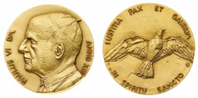 Medaglie
Città del Vaticano
Paolo VI (1963-1978) - Medaglia annuale Anno XIII - Diametro mm. 44 - gr. 64,76 - Opus Emilio Greco (De Luca n. 417)