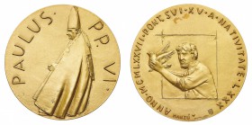 Medaglie
Città del Vaticano
Paolo VI (1963-1978) - Medaglia annuale Anno XV - Diametro mm. 44 - gr. 49,13 - Opus Giacomo Manzù - Non comune (De Luca...