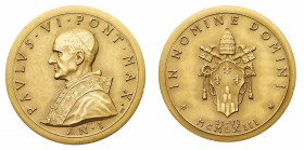 Medaglie
Città del Vaticano
Paolo VI (1963-1978) - Medaglia straordinaria "Elezione" Anno I - Diametro mm. 33 - gr. 21,62 - Opus Pietro Giampaoli (C...